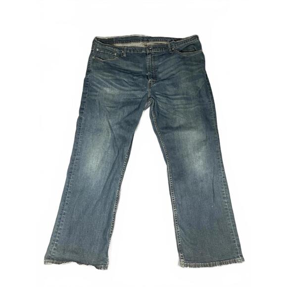 Levi 559 Relaxed Fit Straight Leg Men's 42x30 Denim Blue Jeans (Flaw) - Picture 1 of 9